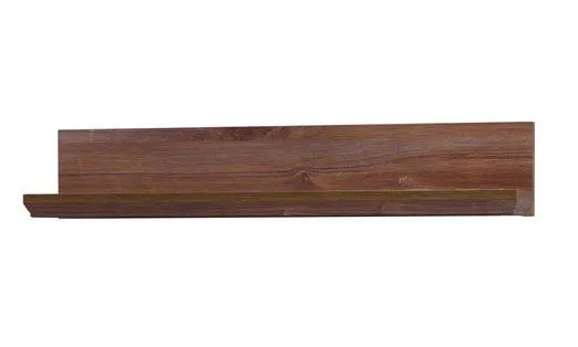 Suspended rack / Wall shelf Pikine 14, Colour: Dark Brown Oak - 16 x 86 x 18 cm (H x W x D)
