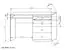 Desk Mojokerto 05, Colour: Walnut / Black - Measurements: 77 x 120 x 60 cm (H x W x D)