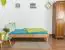Youth bed Wooden Nature 04, oak wood, oiled, solid - 90 x 200 cm