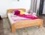 Double bed/Guest bed Wooden Nature 140 cherry solid natural, incl. slatted Grate - 160 x 200 cm (W x L)