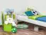 Kid/Youth Bed beech solid wood white 113, incl. Rollrost - 80 x 200 cm (W x L)