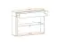 Shoe rack with two flaps Pollestad 14, color: oak Wotan / white - dimensions: 80 x 100 x 30 cm (H x W x D), with one drawer