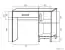Alotau 02 desk, colour: oak - Measurements: 76 x 100 x 60 cm (H x W x D)