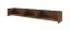 Wall shelf | color: Alba walnut | 183 x 27 x 27 cm | simple design | high-quality workmanship | for living room