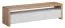 TV base cabinet Castelldefels 01, Colour: Oak Artisan / White - Measurements: 48 x 180 x 44 cm (H x W x D)