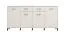 Sideboard with Four Doors Sabas 15 | Cashmere | Two Drawers | Eight Compartments | 90 x 182.5 x 40 cm | Ample Storage