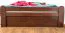 Youth Bed Easy Premium Line K4 | 140 x 200 cm | Solid Beech Wood | Dark Brown | 2 Drawers & Cover Panel