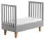 Rilind 06 Baby Crib | Grey/Oak | Adjustable Height | 70 x 140 cm Lying Surface | Modern Design