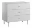 Airin 03 Chest of drawers, Colour: White - Measurements: 84 x 100 x 56 cm (H x W x D)