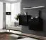 Set of 2 Wall Cabinets with Shelf Balestrand 326 | Black/White | 110 x 130 x 30 cm | Push-to-Open