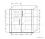 Chest of drawers Aitape 15, colour: dark Sonoma oak - Measurements: 92 x 90 x 40 cm (H x W x D)