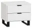 Chiflero 41 Night Dresser | White | Soft Touch Finish | LED Lighting | 40 x 45 x 40 cm