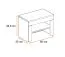 Sviland 16 Shoe Rack Bench | Oak Wellington/White/Grey | 56 x 60 x 32 cm | Seat Cushion