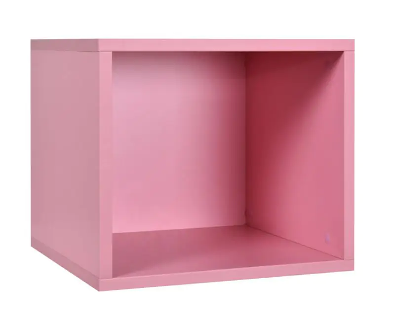 Children's room - Suspended rack / Wall shelf Luis 06, Colour: Pink - 35 x 40 x 40 cm (h x w x d)