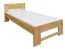 Single bed / guest bed solid beech wood natural 111, incl. slatted frame - dimensions 90 x 200 cm (W x L)