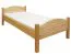 Children's Bed / Youth Bed Solid Beech Wood Natural 113C | 100 x 200 cm | Includes Slatted Frame | Premium Quality