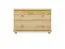 2 Drawer chest 027, solid pine wood, clearly varnished - H55 x W80 x D42 cm