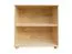 Low 83cm Standard Bookcase Junco 53C, solid pine wood, clearly varnished - H83 x W60 x D42 cm