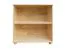 Solid Pine Wood Shelf Natural Finish | Junco 53B | 83 x 82 x 41 cm | Modern 2-Compartment Storage