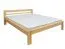 Youth bed solid, natural pine wood 73, includes slatted frame - Dimensions 160 x 200 cm