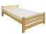 Children's Bed / Youth Bed Solid Pine | Natural Finish | 80 x 200 cm | Includes Slatted Frame