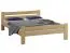 Simple Double Bed Aixovall 25 | Solid Pine | Natural Pine Finish | 180 x 200 cm Sleeping Area