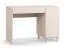 Office Desk Beige | 1 Drawer | 2 Compartments | 1 Door | White Handles | Soft-Close | 110 x 57 x 78 cm