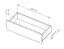 Chest of drawers | 2 sliding doors | color: Cremona oak | 3 drawers | push-to-open function | 196 x 40 x 82 cm | rounded sides | 4 compartments | ABS edges