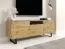 Modern TV Base Unit Zapopan 97 | Artisan Oak | 56 x 150 x 40 cm | Push-to-Open | Wall-Mountable | Four Compartments