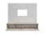 TV cabinet incl. wall panel | Cashmere / white marble | High-quality finish | Push-to-open function | 180 x 45 x 155 cm | Marble look