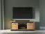 TV Cabinet Dagali 08 | Oak & Black | 2 Doors | 4 Compartments | Soft-Close | ABS Edge