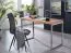 Handmade Work Table | Solid Acacia Wood & Chrome Frame | 76 x 60 x 120 cm | Versatile Desk