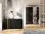 Sideboard with Three Doors Elefsina 02 | Black & Oak Artisan | 1 Drawer | 3 Compartments | 73 x 120 x 35 cm | Well Finished