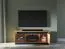 TV Cabinet Dagali 08 | Oak & Black | 2 Doors | 4 Compartments | Soft-Close | ABS Edge