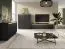 High Chest of Drawers with Six Compartments | Finghall 07 | Black & Gold | Wall-Mounted | Grooved Front | 127 x 103.5 x 39 cm