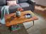 Sheesham Solid Wood Living Room Table | 110 x 60 x 40 cm | Modern Design | Brown & Black