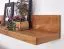 Handmade Wall Shelf | Solid Acacia Wood | Unique Grain | 17 x 80 x 23 cm | Modern Design
