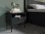 Set of 2 Amfipoli 09 Bedside Cabinets | Soft-Close | Black Wood Structure | 1 Drawer | 45.5 x 50 x 43.5 cm
