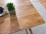 Square Sheesham Solid Wood Table | 80 x 80 cm | Unique Grain | Retro Country House Style