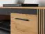 TV Cabinet Dagali 08 | Oak & Black | 2 Doors | 4 Compartments | Soft-Close | ABS Edge