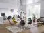 Dining Chair Set of 2 | Gray/Oak | Hevea Solid Wood Legs | Soft Fabric Upholstery | Scandinavian Style