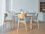 Dining Chair with Upholstered Seat | Oak & Beige Bouclé | Easy-Care & Pet-Friendly | 47 x 50 x 80 cm