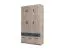 Wardrobe Top Unit for Hinged Door Cabinet Tripoli 02 | Oak Finish | 40 x 136 x 54 cm