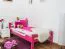 Children's Bed / Youth Bed Easy Premium Line K1/2n | Solid Beech Wood | Pink Lacquered | 90 x 190 cm