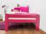 Children's Bed / Youth Bed Easy Premium Line K1/2n | Solid Beech Wood | Pink Lacquered | 90 x 190 cm
