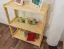 Solid Pine Wood Shelf Natural | Junco 57B | 86 x 70 x 30 cm | 3-Tier Storage Unit