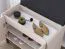 Bench with Storage / Creola 03 Shoe Cabinet | Color: Cashmere | Dimensions: 70 x 34 x 54 cm | Handles: Plastic | 2 doors | Seat made of black velvet