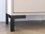 Bench with Storage / Creola 03 Shoe Cabinet | Color: Cashmere | Dimensions: 70 x 34 x 54 cm | Handles: Plastic | 2 doors | Seat made of black velvet