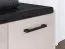 Bench with Storage / Creola 03 Shoe Cabinet | Color: Cashmere | Dimensions: 70 x 34 x 54 cm | Handles: Plastic | 2 doors | Seat made of black velvet