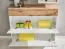 Shoe Rack with Two Flaps Pollestad 14 | Oak Wotan/White | 80 x 100 x 30 cm | 1 Drawer | Space-Saving Hallway Storage